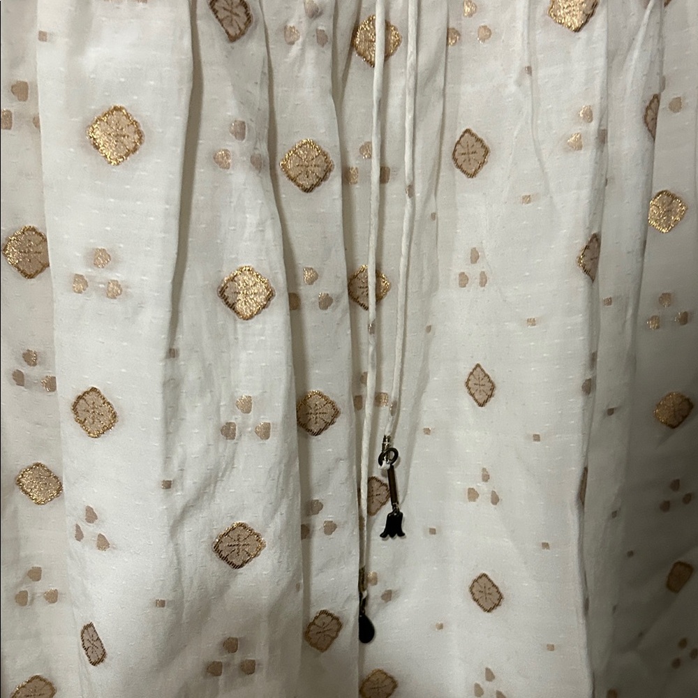 Joie White and Gold Patterned Dress - Picture 11 of 12